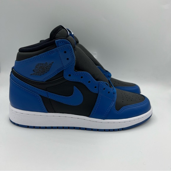 NWB Air Jordan 1 Retro High OG Dark Marina Blue GS Sneakers - Picture 3 of 9